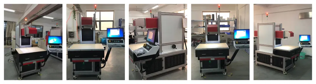 Automatic 3D Dynamic CO2 Laser Marking Machine for Cards, paper, Leather, Wood