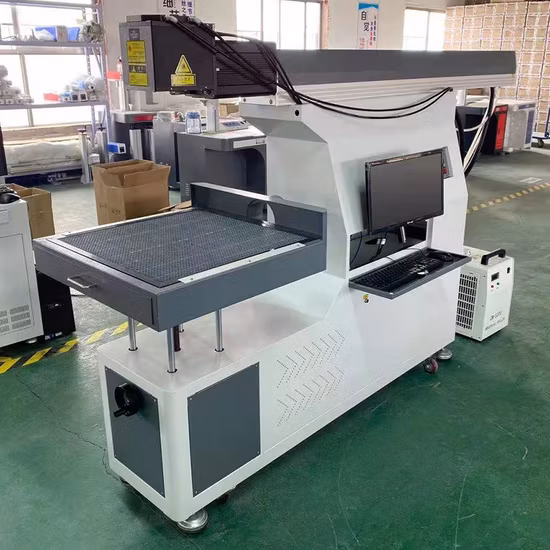 TXT 3D Dynamic Focus 800*800 CO2 Galvo Laser Marking Machine for Fabric Textile Leather Jeans