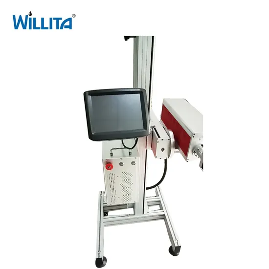 Production Line Flying CO2 Galvo Laser Marking Machine 