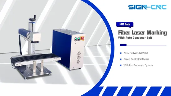 20/30/50W Fiber Laser Marking Machine 3D Dynamic Focus Fiber Laser Engraving and Cutting Machine for Metal Materials 