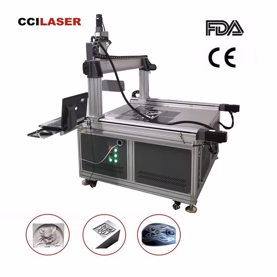 1000*1000mm 1300*900mm 900*600mm 3D Dynamic Focus CO2 Fiber Laser Marking Machine