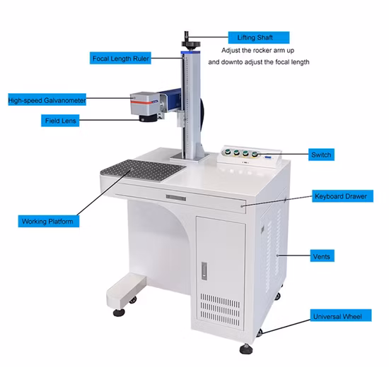 Industrial Fiber/CO2/UV Laser Marking Printer Equipment Machine with CCD Camera